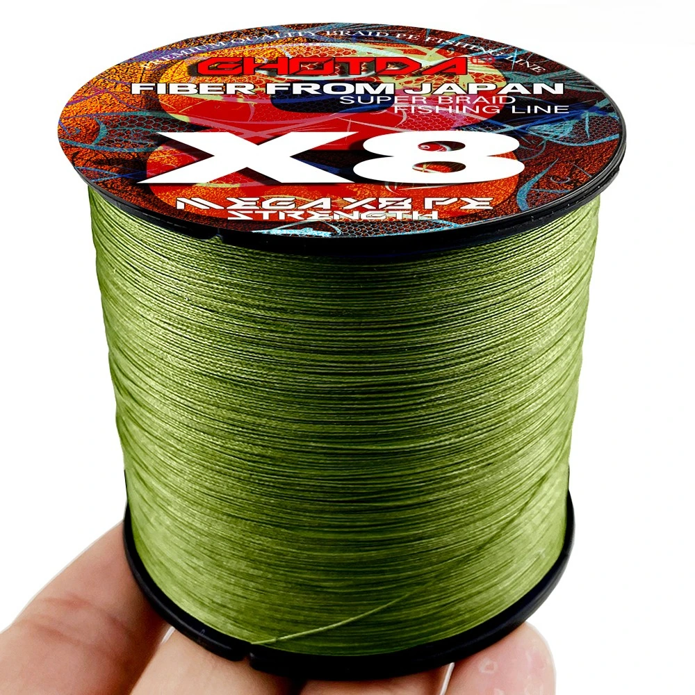 GHOTDA Sea Fishing Strong PE X8 geflochtene Angelschnur, 300 m, 100 m, 8 Stränge, 18 lb ~ 78 lb, Original-Multifilament-Angelschnüre