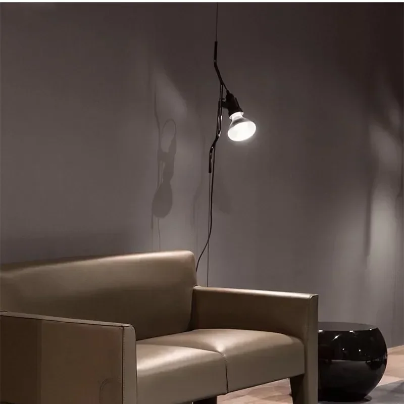 

Contemporary Italian Parentesi Pendant Lamp Minimalist LED Hanging Light for Living Room Bedroom Hotel Decor Bedside Lighting