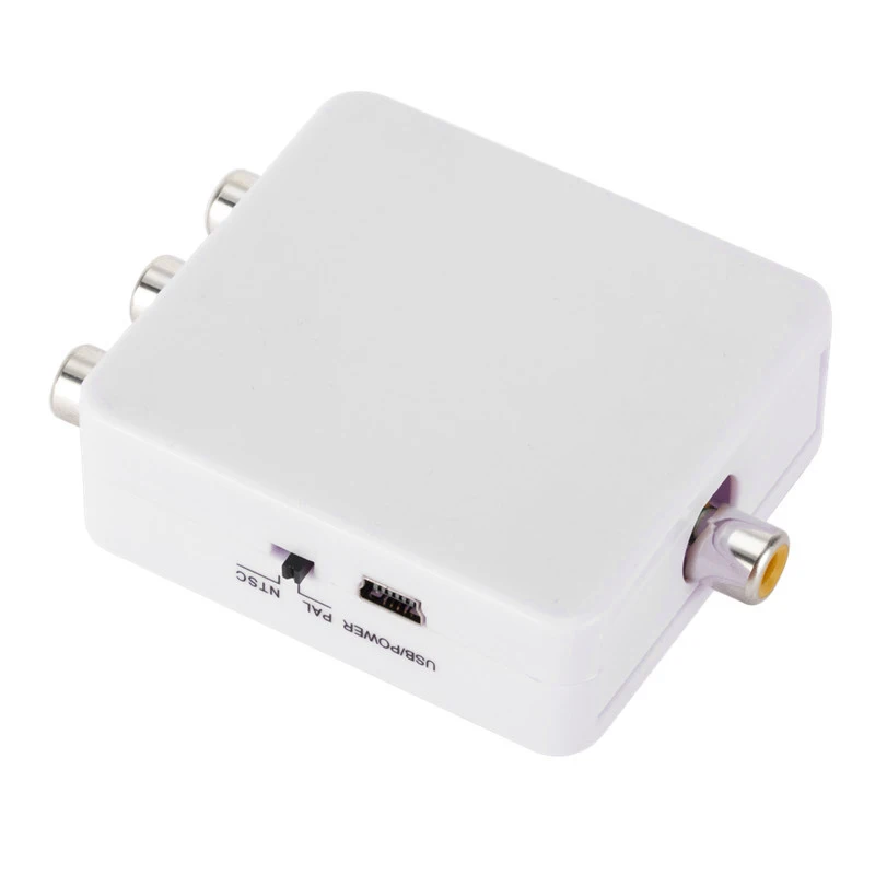 1080P MINI YPBPR TO CVBS Video Converter HD Component to AV Adapter for TV Projector Monitor