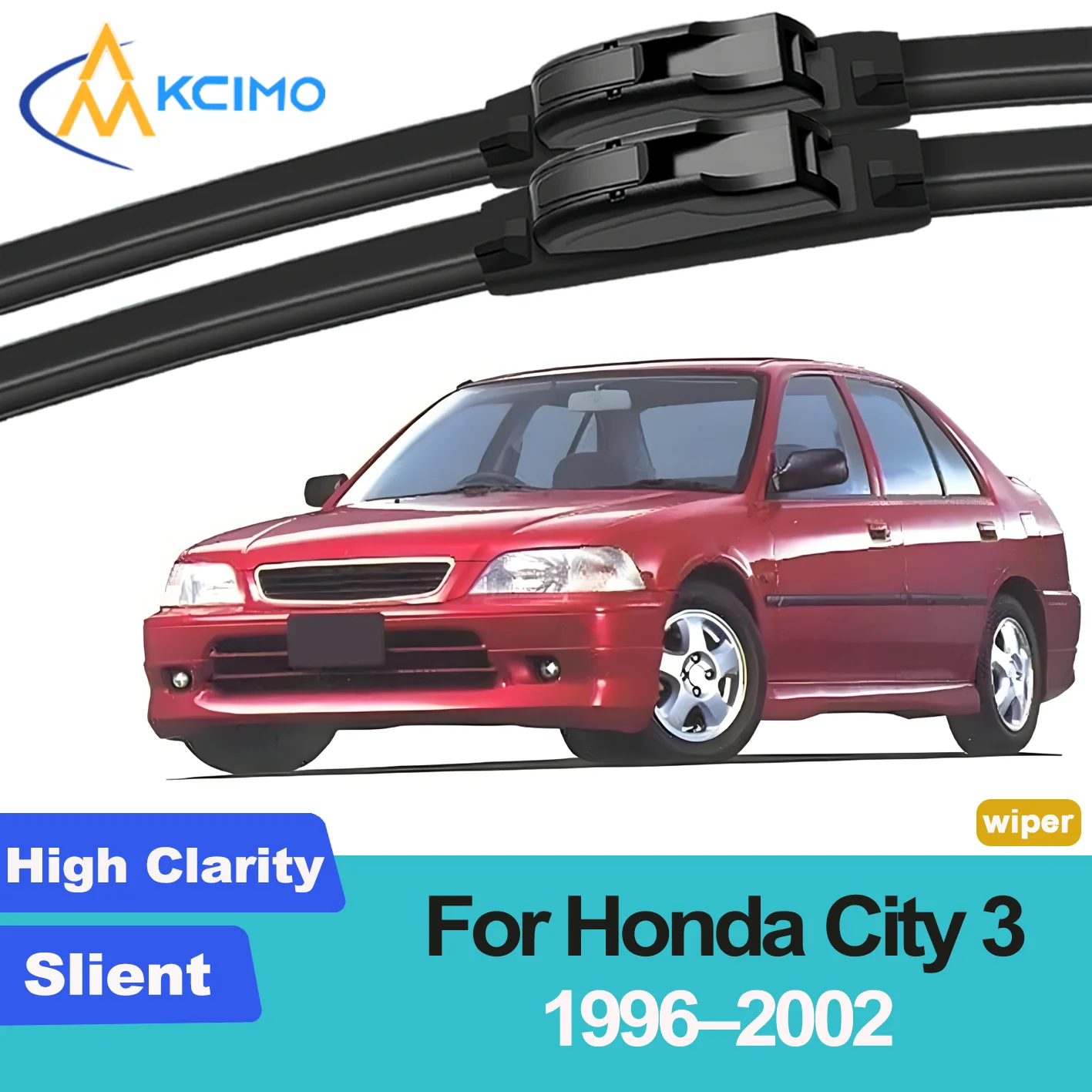 

KCIMO 2PCS New Wiper Blades for Honda City 3 3A2/3A3/SX8 1996-2002 Front Windshield Auto Wipers Blade Accessories 2002 2001 2000