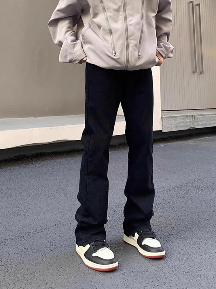 

Мужские джинсы Fce с подкладкой, прямые, зимние, в американском стиле, облегающие, расклешенные, из денима, молодежный стиль