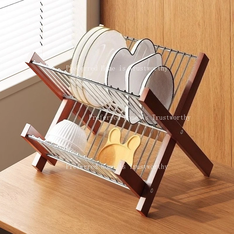 

1 шт. подставка для слива чаши и посуды из нержавеющей стали 304, кухонная складная бытовая чаша и полка для хранения чашек с водой