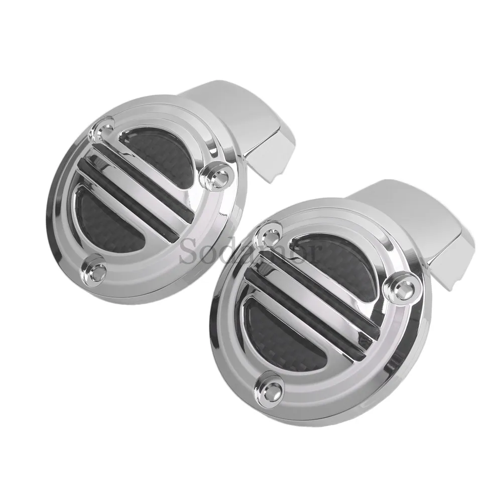 ل انتصار Bonneville T120 T100 بوبر Thruxton 1200 Speedmaster 2017-أحدث 1 زوج دراجة نارية كروم مضلع خنق يغطي عدة #2