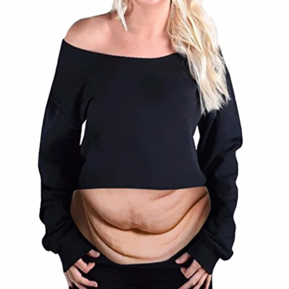 

Waist Bag for Women Men Funny 3D Belly Design Anti Theft Secure Storage Large Compartment Adjustable Strap Casual Fanny Pack