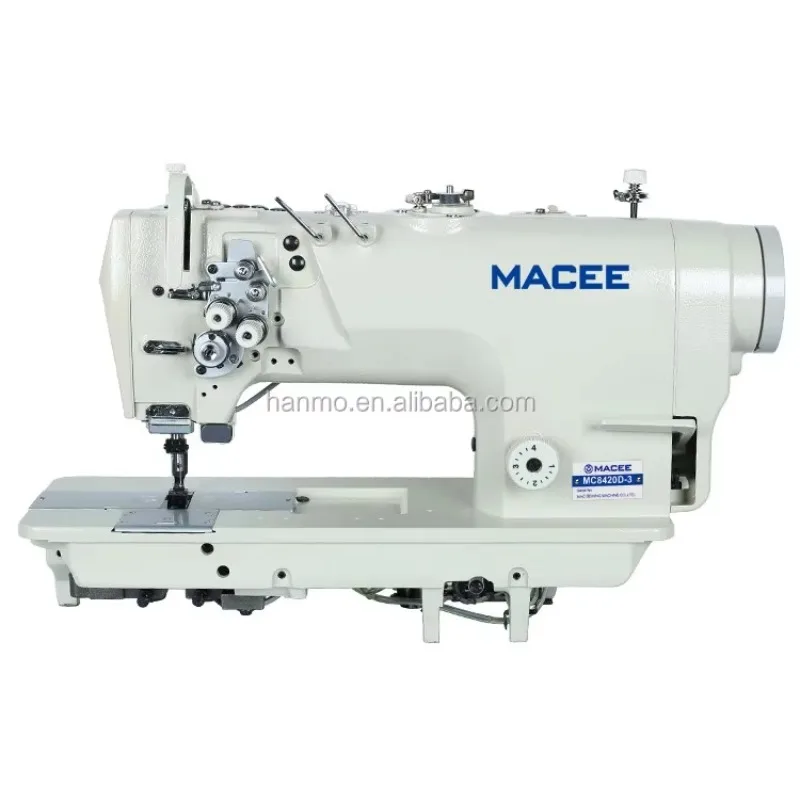 MC 842D Head Only Direct Drive Double Needle Flat Bed Industrial Lockstitch Sewing Machine With Normal Hook