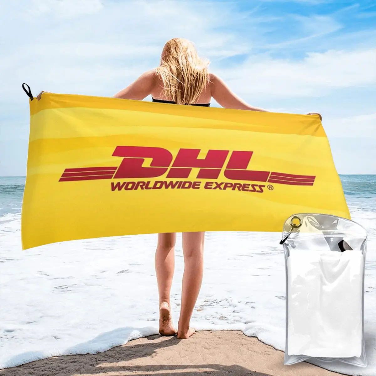 

Global Express DHL Beach Towel Soft Microfiber Quick Dry Absorbent Quick Towels For Yoga