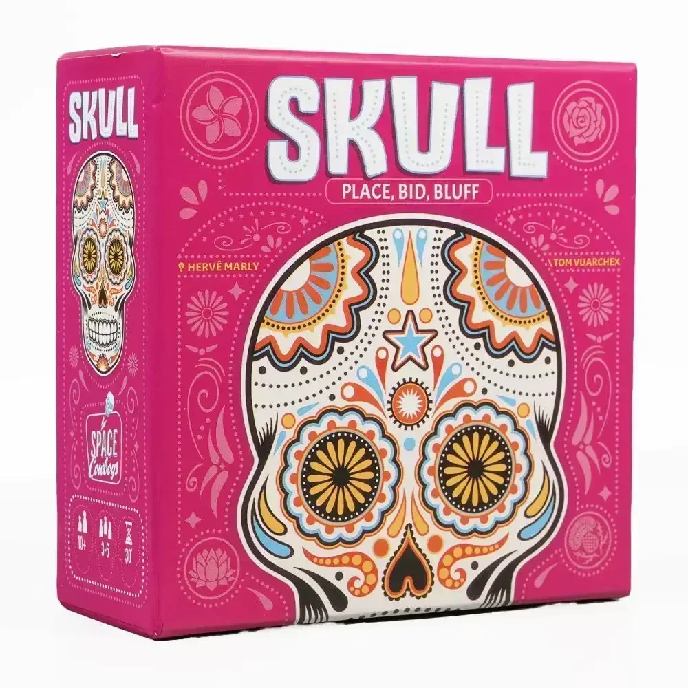 Flower Skull King - Skull King full English Family Friends Gathering Mosaic Board Game Card Game