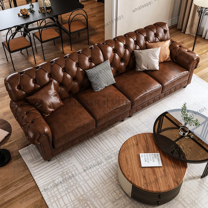 

X4 Glamour Individual Living Room Sofas Vintage European Nordic Lounge L Shape Sofas Puffs