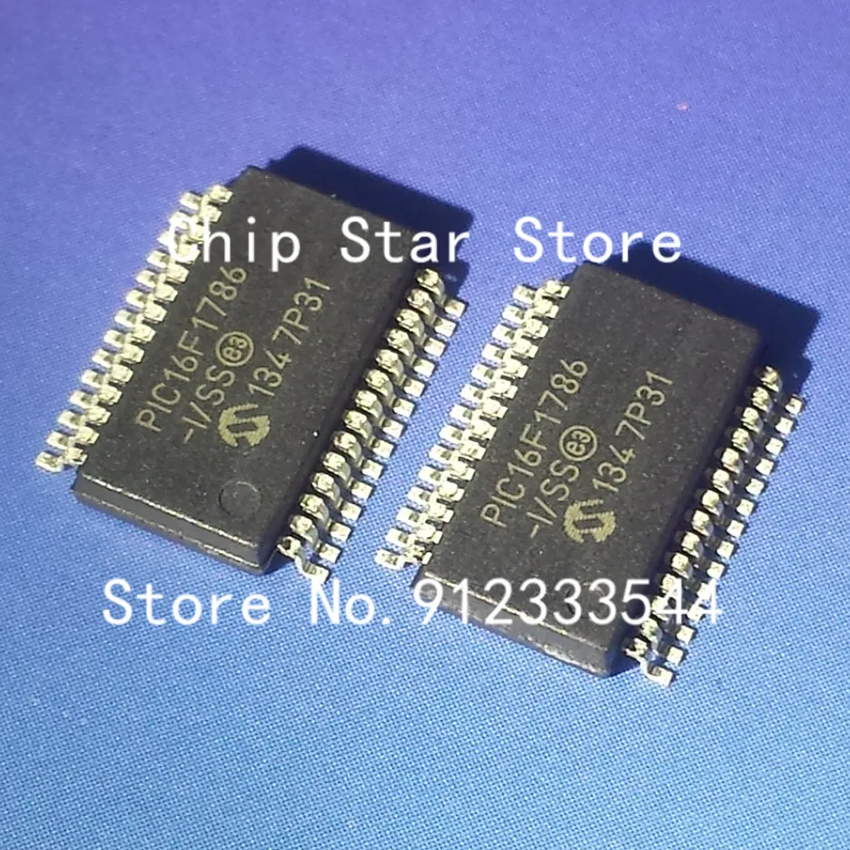 1PCS/Lot PIC16F1786-I/SS PIC16F1786 SSOP28 8Bit MCU Flash PIC16 Family PIC16F17XX Series Microcontrollers 100%New And Original