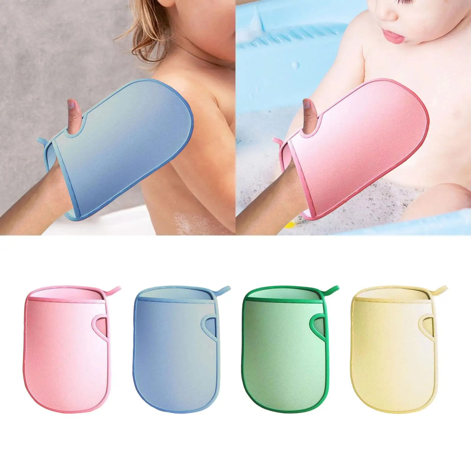 Bathing Shower Exfoliating Mitts Bath Sponge Cleaning Back Rubbing Towel Bathing Body Scrub Scrub SPA Mitten for Kids Adult