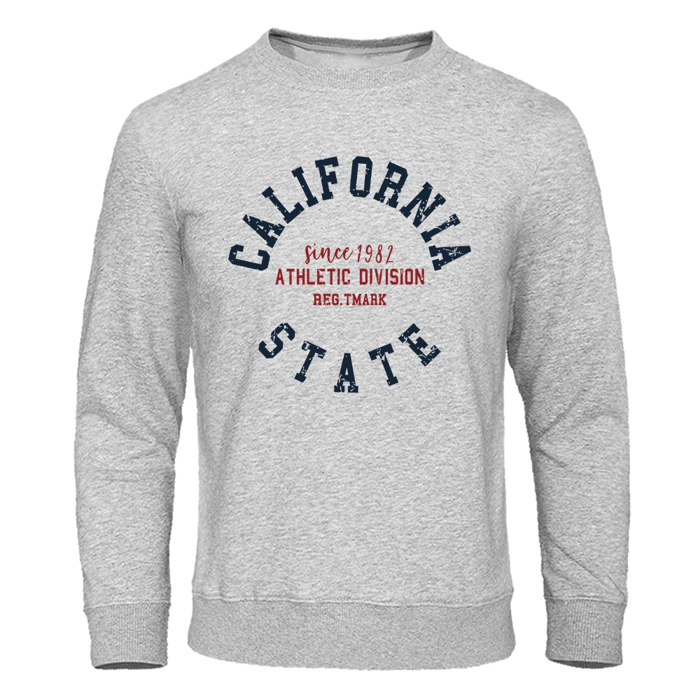 Since 1982 California State Street Letter Hoodie Men Retro Fashion Top Funny Pullover Clothing Novelty Graphic Hoodies Men\'S