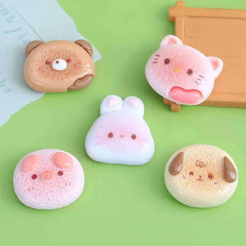 10Pcs Glossy Cartoon Rabbit Resin Charms Cute Bunny Pendants DIY Accessories For Earrings Keychain Phone Case Decor view 6