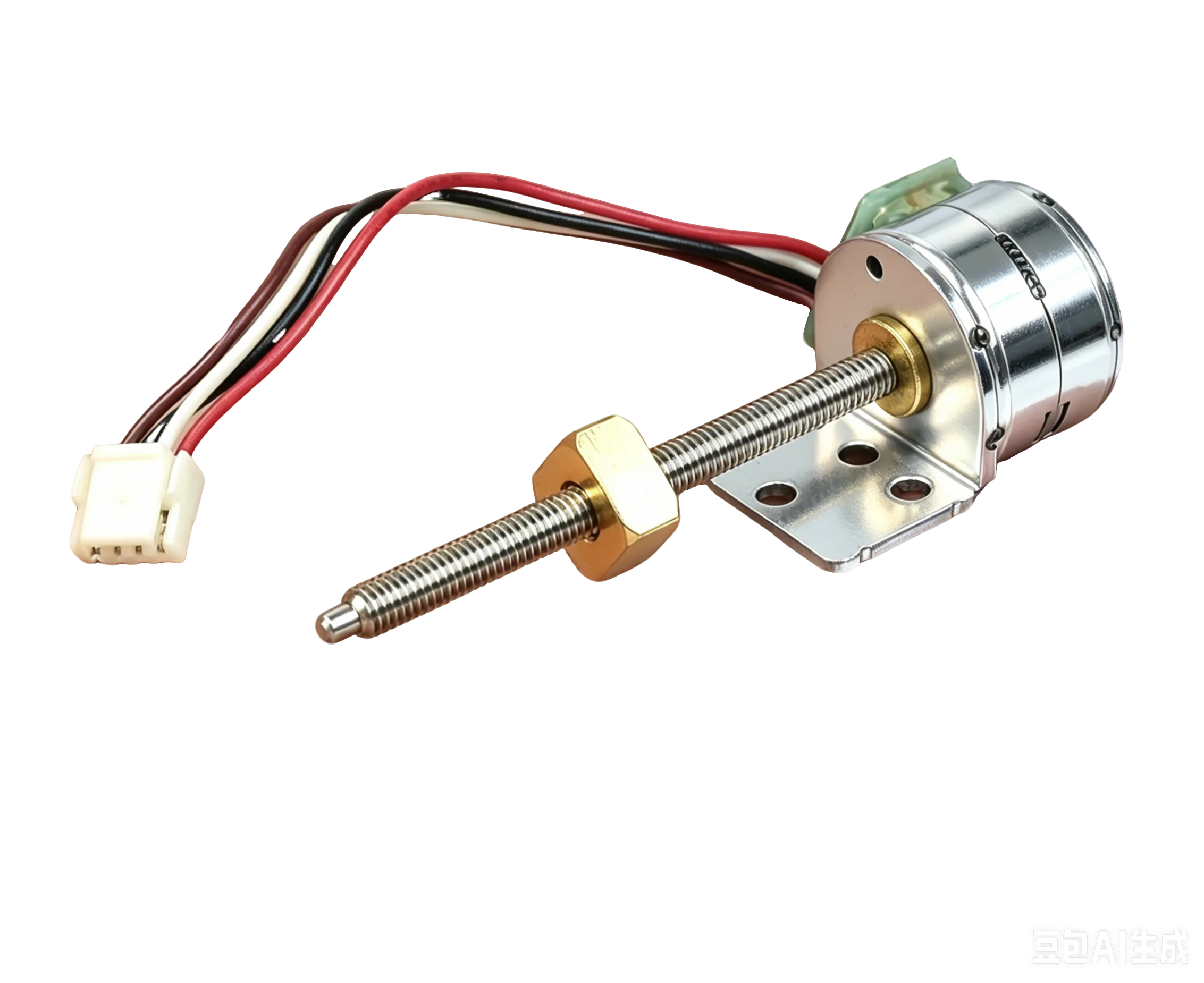 

Micro Mini Stepping Linear Actuator 15BY 15mm 2-Phase 4-Wire Stepper Motor Precision Screw Stroke 36mm Slider Copper Block Nut