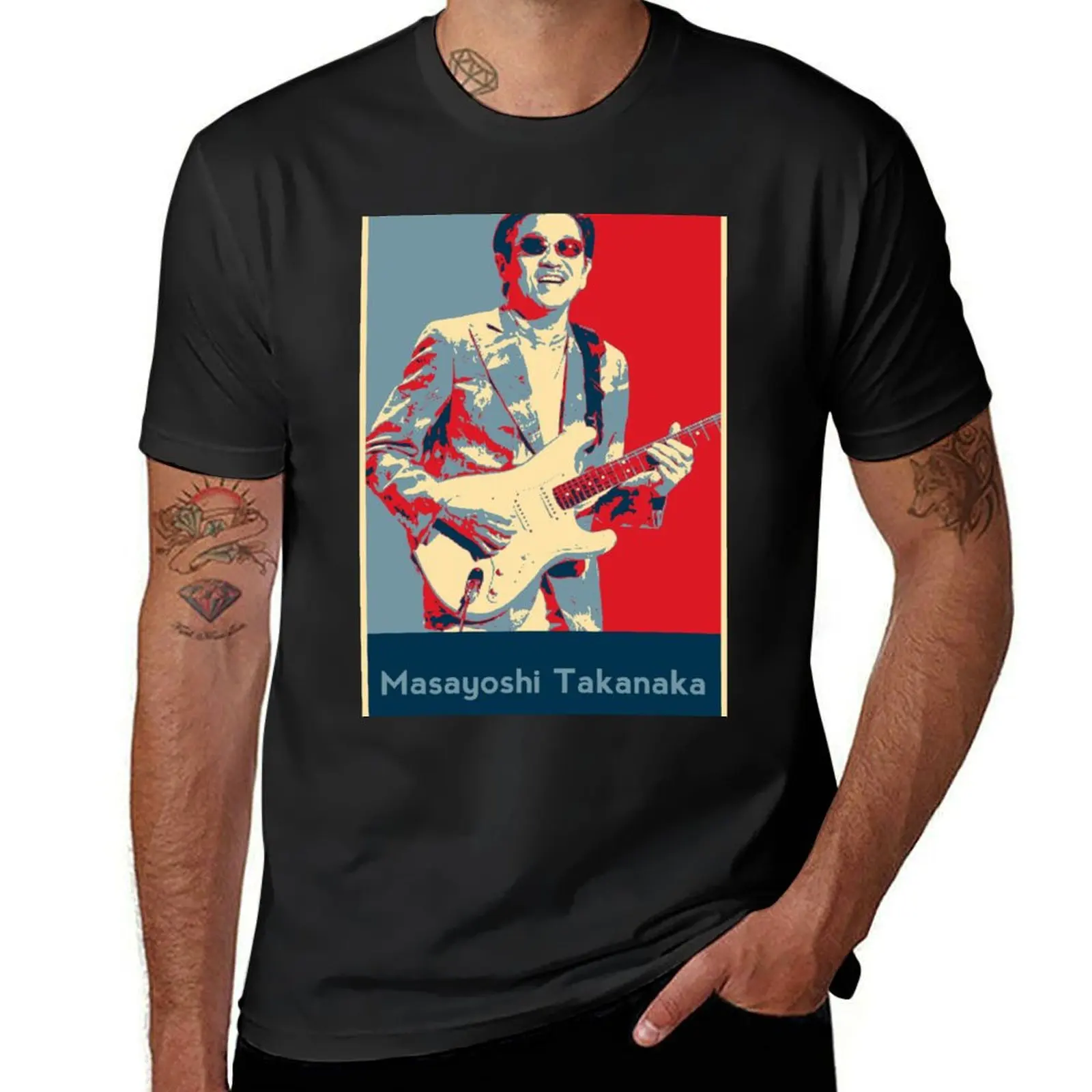 

Masayoshi Takanaka T-Shirt korean fashion sports fans quick drying funnys men clothing