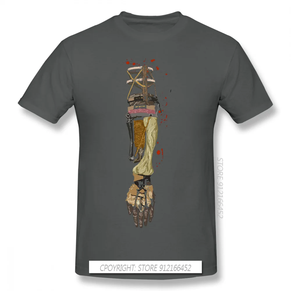 Shinobi Prosthetic Print 100% Cotton Funny T Shirts Sekiro Shadows Die Twice Wolf Sengoku Kuro Game Men Fashion Streetwear