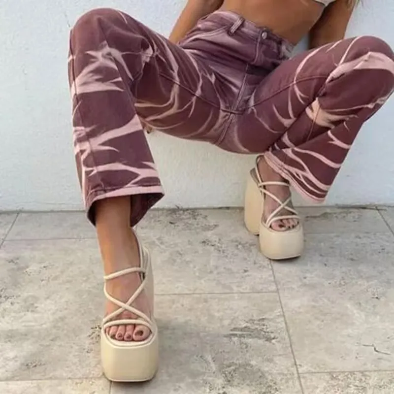 Summer Women Sandals Platform Heels Female Flipflop Wedges Shoes For Women High-heeled Gladiator Sandals Women Gothic Shoes 2023