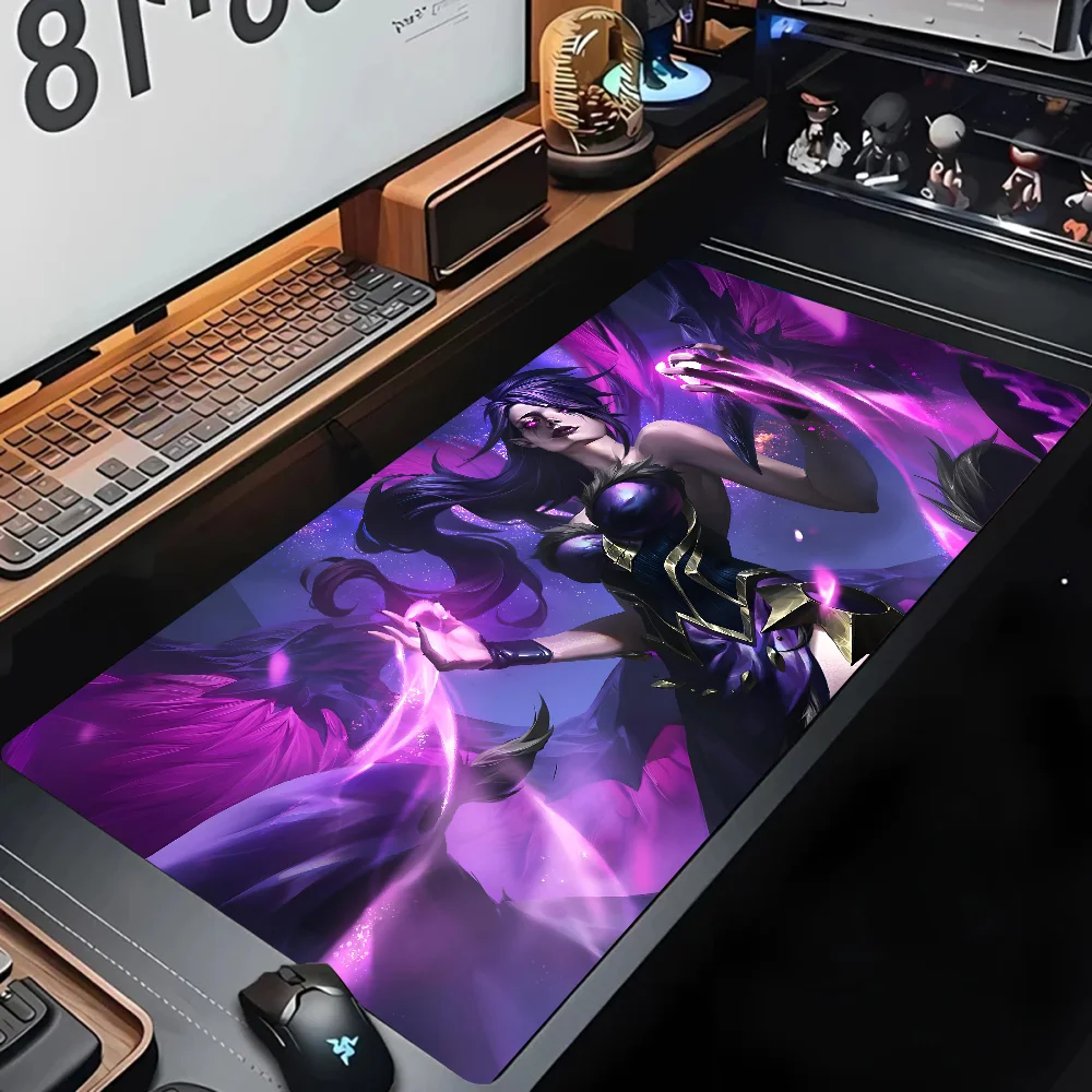 Game League Of Legends Morgana Mousepad Large Gaming Mouse Pad LockEdge Thickened Computer Keyboard Table Desk Mat