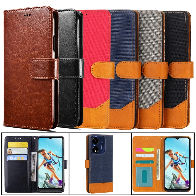 For чехол на Itel Color Pro 5G Case Wallet Capas Leather Phone Cover For Itel Power 55 5G Fundas For Celulares Itel P55 5G Coque