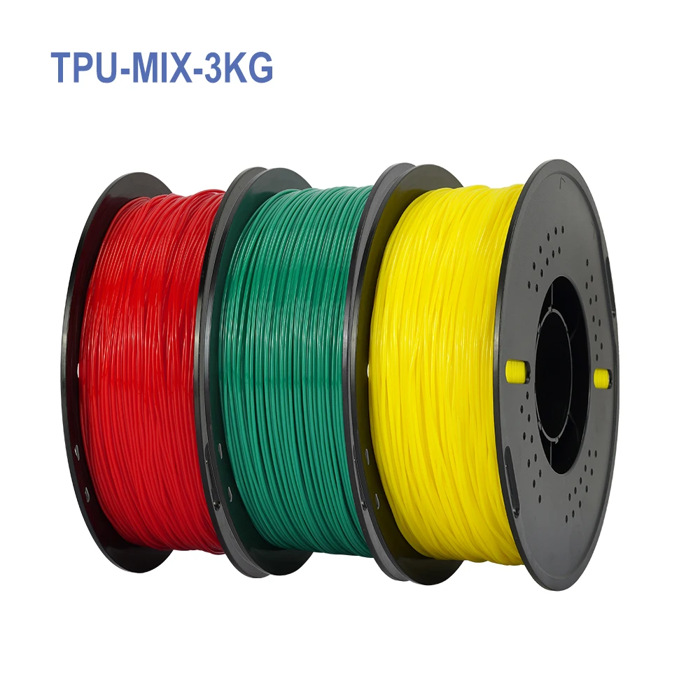Kingroon 3Kg Drievoudige Kleur Zijde Pla Filament Regenboog Pla Petg Snel 3d Drukmateriaal Tricolor 1.75Mm Voor Bambu Lab Printers