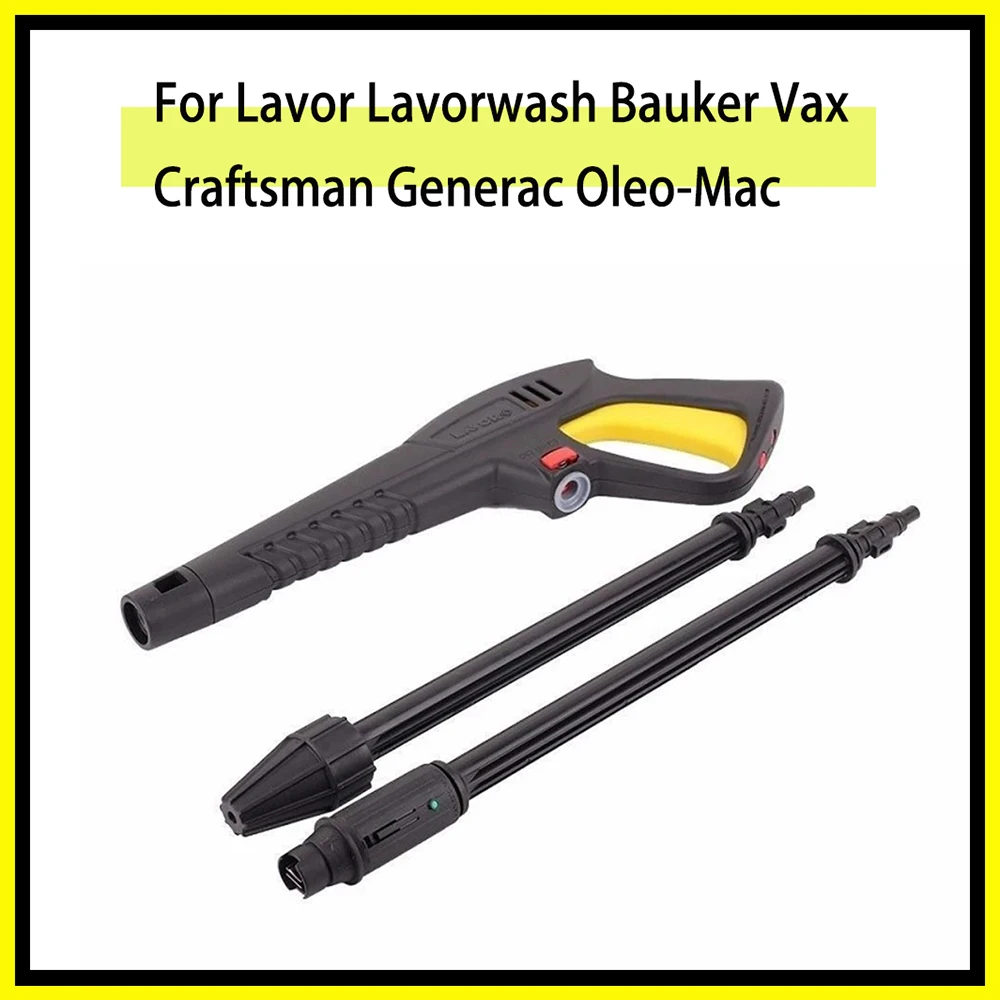 

Water Gun Foam gun Pressure Washer Gun Lance Nozzle Jet Water Spray Gun Wand Nozzle for LAVOR VAX Craftsman Briggs Stratton