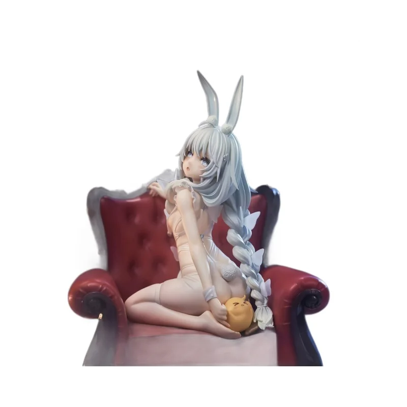 青い青い凶暴な怠惰な白いウサギの二次元フィギュアかわいい美しい女の子アニメーションモデルシャーシ装飾品