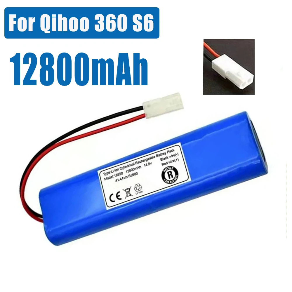 14.4V 12800mAh 100% New Original Battery Pack Used for The Qihoo 360 S6 Robot Vacuum Cleaner of Components