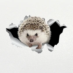 V1088# Car Sticker Hedgehog Pet Animal Waterproof Vinyl Decal Car Accessories Decor Pegatinas Para Coche