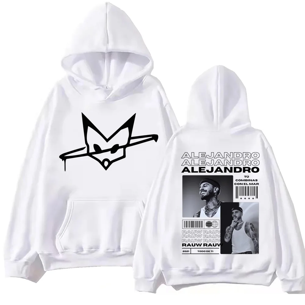 Rauw Alejandro Coca Nuestra Hoodie Harajuku Hip Hop Pullover Tops Fans Gift