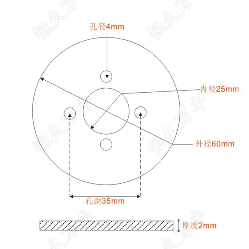 Diameter:60mm inner hole:25mm thickness:2mm 360 degree Ultra small dial scale Stainless steel disc