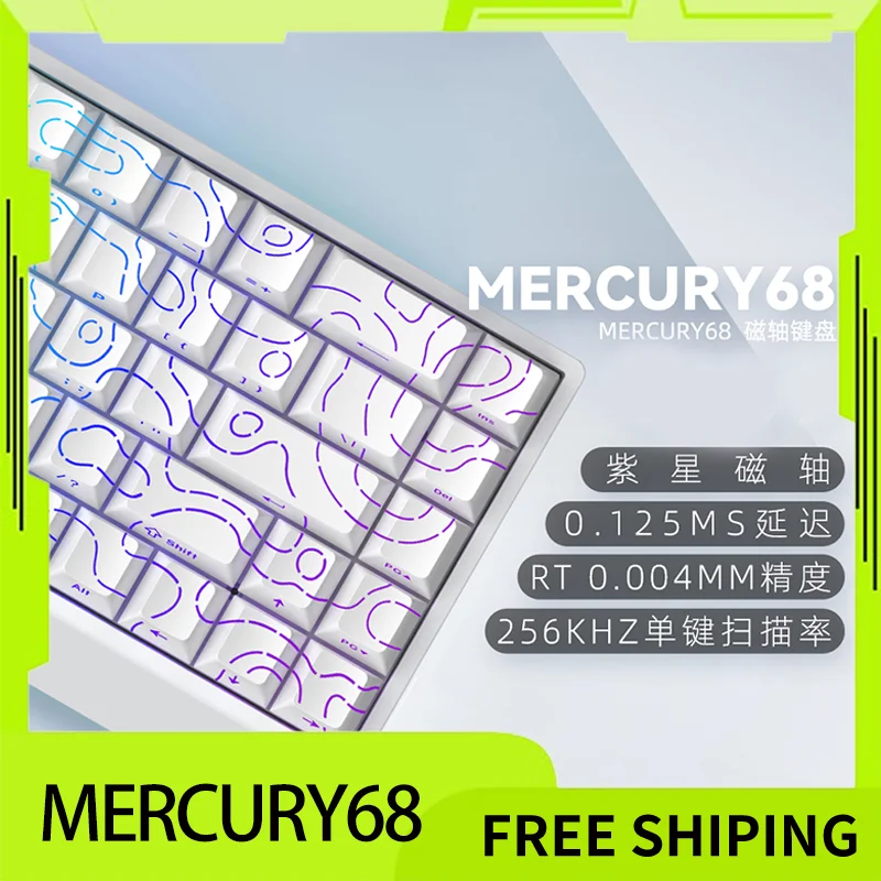

Irok Mercury68 Клавиатура 256k Carotmas Магнитный переключатель Проводная 8000 Гц 0,004 мм 65% RGB Механическая клавиатура Игровая клавиатура с низкой задержкой