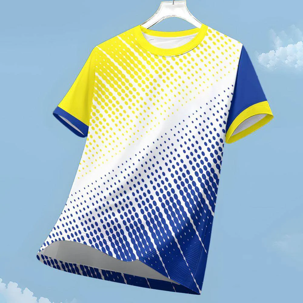 

Summer Men's Cooling T-Shirt Outdoor Short Sleeve Quick-Dry Breathable Badminton Running Sprotswear Fitness Tops Men's Clothing