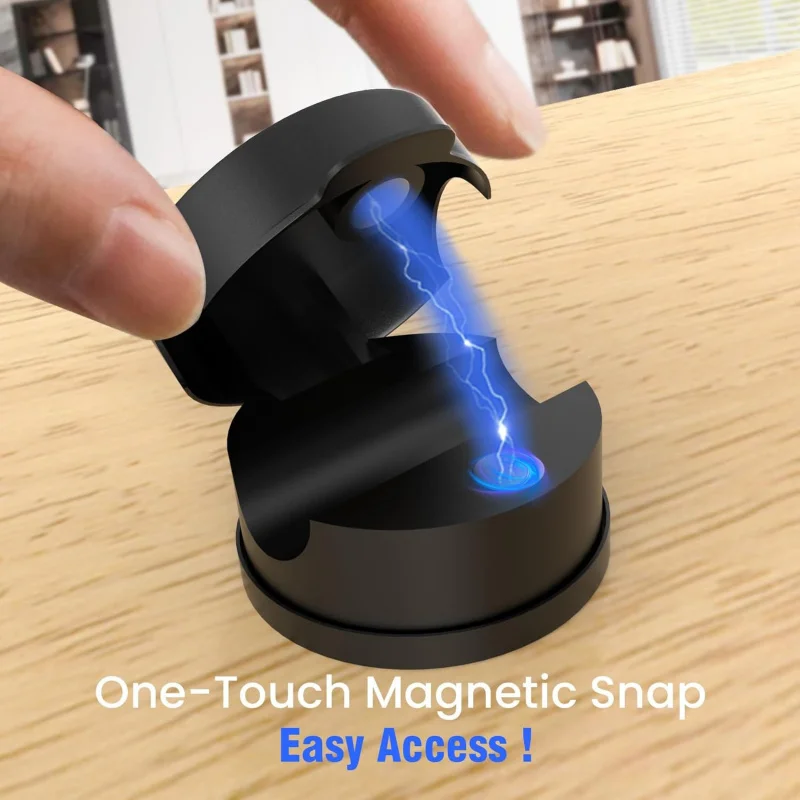 Magnetische clips Snoerorganizer 10 360 °   Zelfklevende telefoonsnoerhouder Bureau, nachtkastje, auto, thuis, kantoor