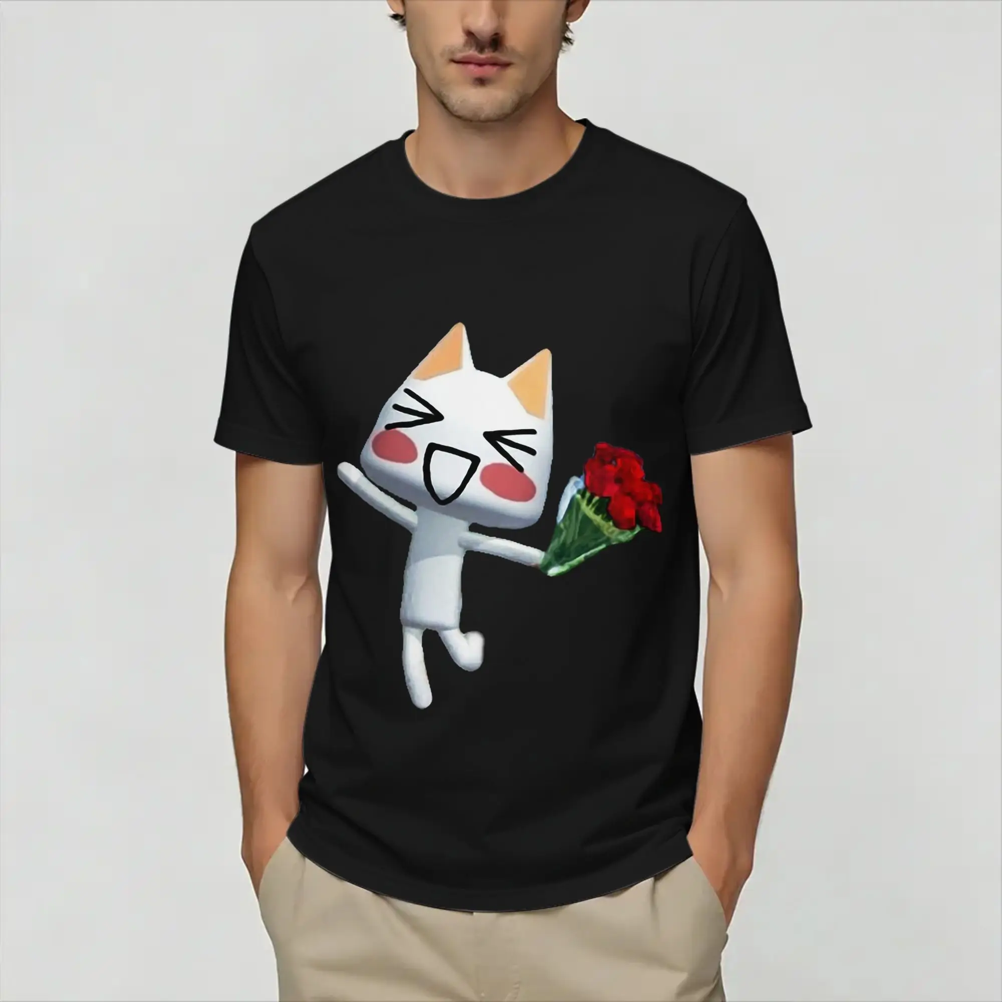 Toro Inoues   T-Shirt Summer  Hip Hop T Shirts Couple Cotton O Neck Oversize Top Tees Short Sleeve Streetwear Tshirt