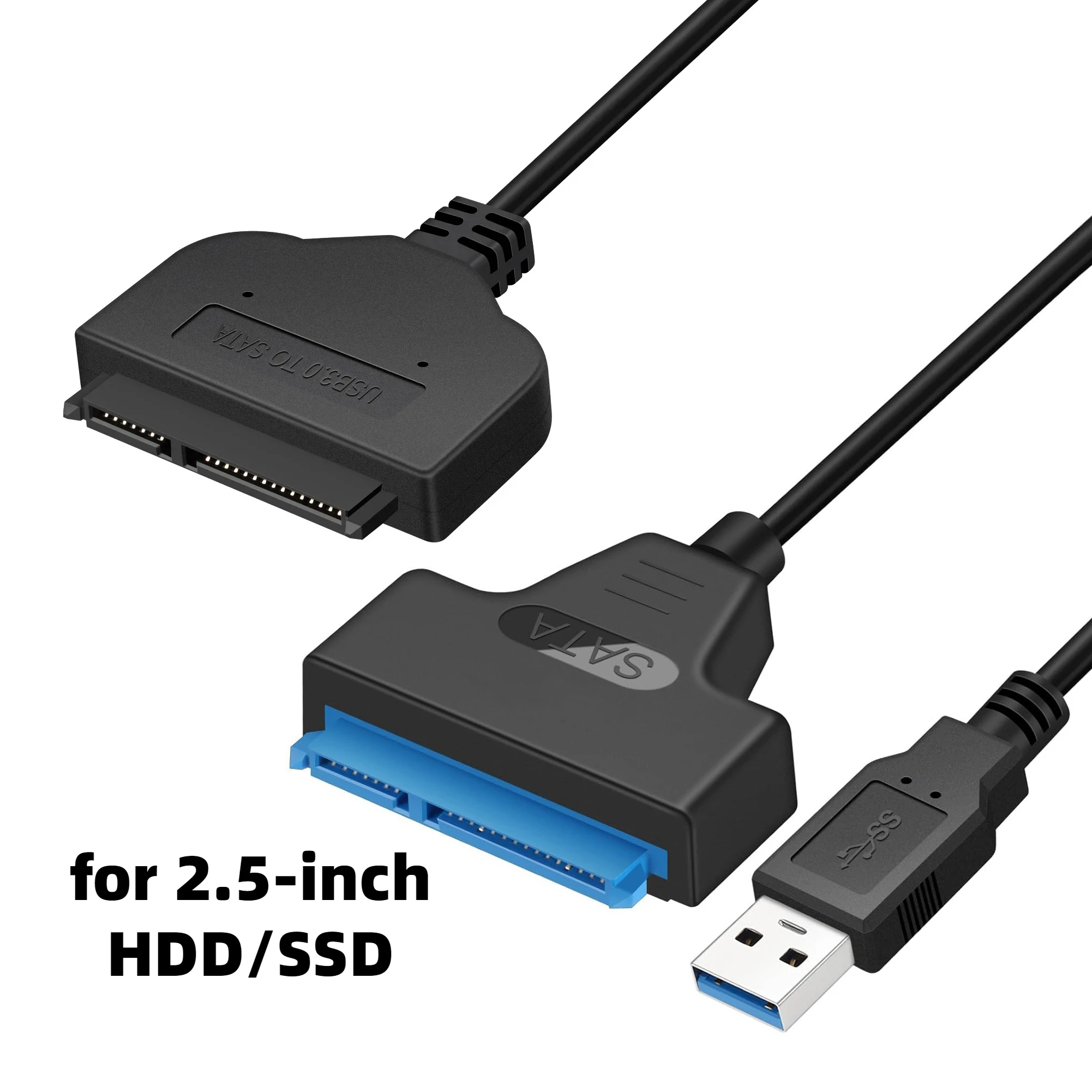 

USB 3.0 с UASP на 7+15-контактный кабель-адаптер жесткого диска SATA 3.0 для ноутбука 2,5-дюймовый SSD и HDD Высокоскоростная передача данных для чтения/записи