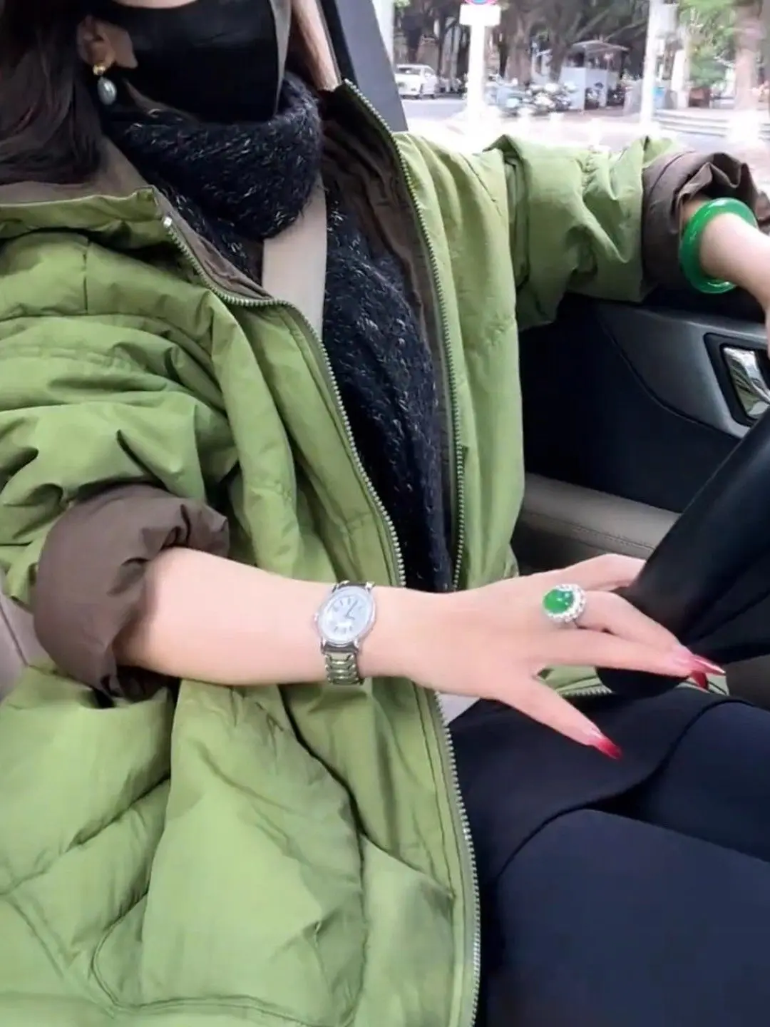 

Retro Casual Loose Long Hooded Cotton Jaet Women's Winter Thiened Cotton Coat Windbreaker Filled Outerwear