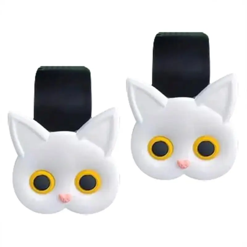 Headrest Hook For Purse 3D Cat Cartoon Purse Hook 2PCS Cute Trucks Storage Hanger Vehicle Hooks With 44 Lbs Bearing Load For