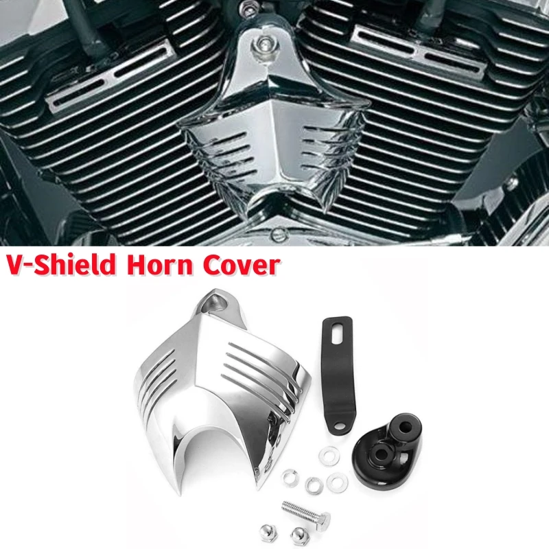 

Мотоциклетный V-образный звуковой кожух, хромированный Алюминий для Harley Davidson very Glide Fatboy Electra Glide Softail Deluxe 2004-2011