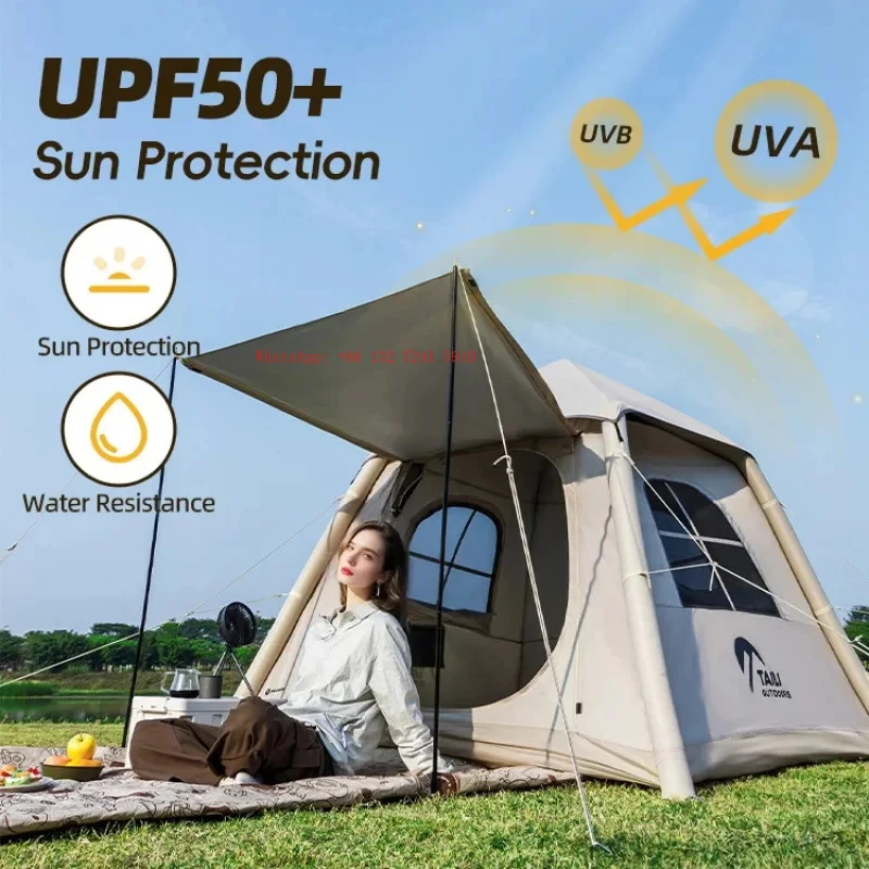 Hongsheng Products Waterproof Infla Camping Outdoor Air Tent for 3-4 People Glamping Tent