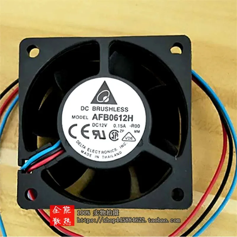 for 6025 12V 0.15A AFB0612H-ROO Three-Wire Chassis Frequency Converter Alarm Cooling Fan