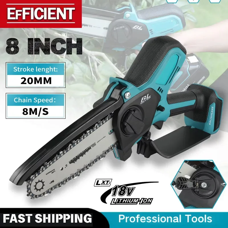 

Fit Makita 18v Battery Electric Chain Saw Pruning Saw Brushless Cordless Power Tools for Mini Electric Saw Garden Power Tools