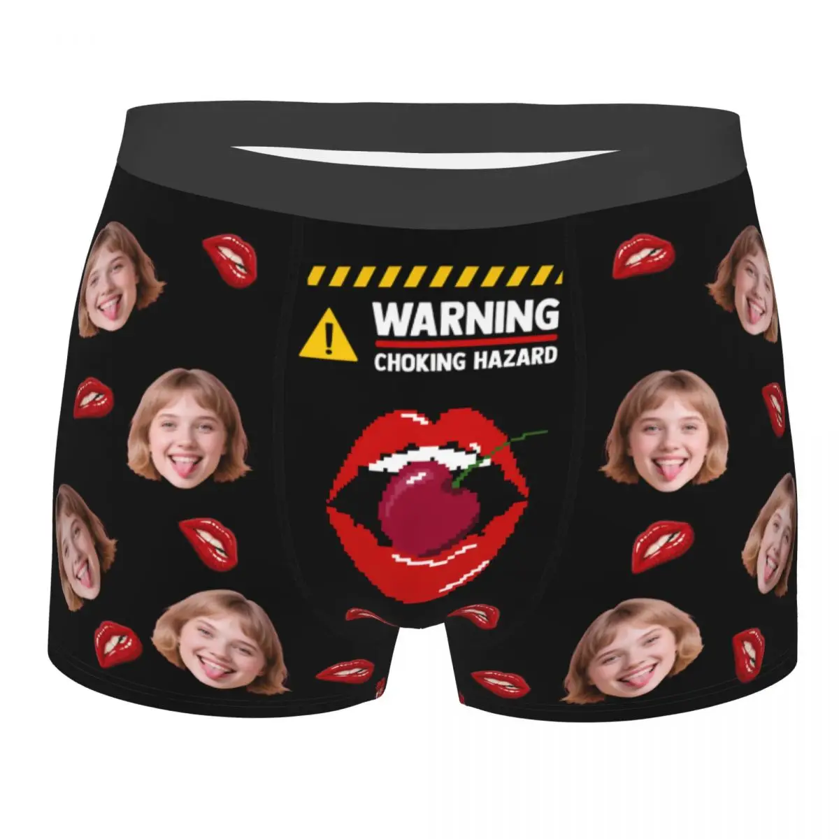 Personalized Face Photo Custom Boxer Shorts Birthday Gift Men Your Own Design Underwear Panties Briefs Stretch Underpants