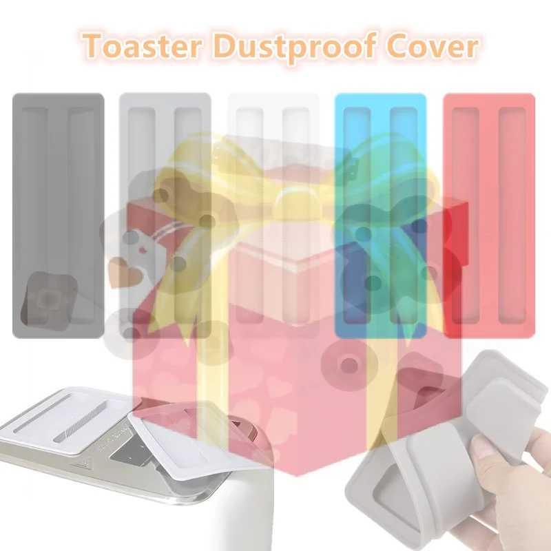 Silicone Toaster Dust Cover Breakfast Machine Dustproof Cover Toaster Upper Lid Protecting Kitchenware From Dust Splash Buggs