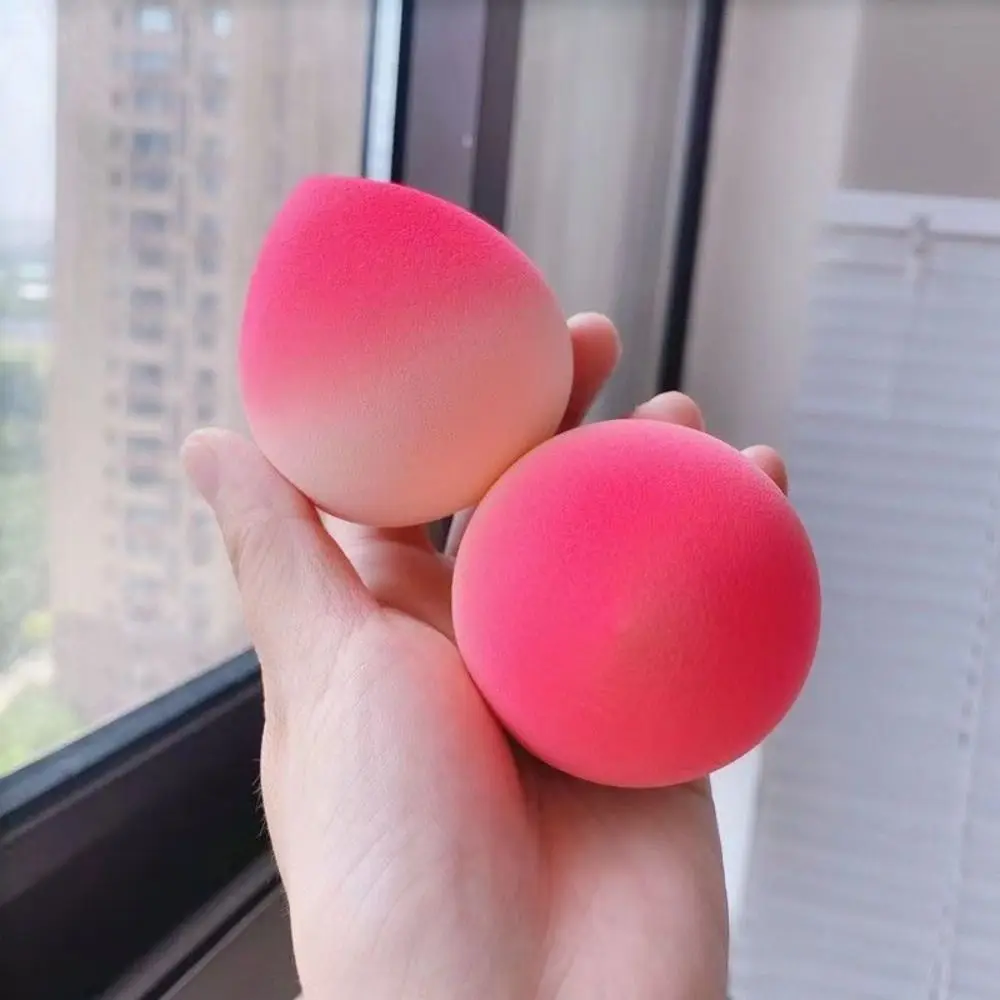 Large Peach Makeup Blender Lightwear Dry and Wet Cosmetic Puff Colorful Travel Must-have Cosmetic Sponge Applicator