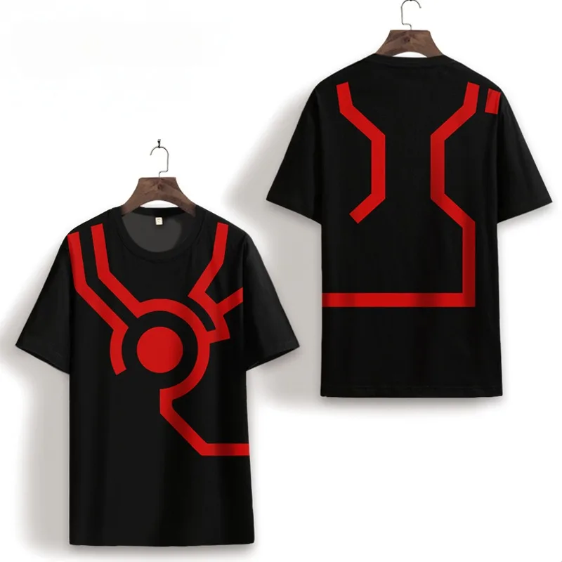 Men‘s Anime T Shirt Print Yu-Gi-Oh Round Neck Quick-drying Football T-shirt Leisure Summer Outdoor Short-sleeved Anime Clothes