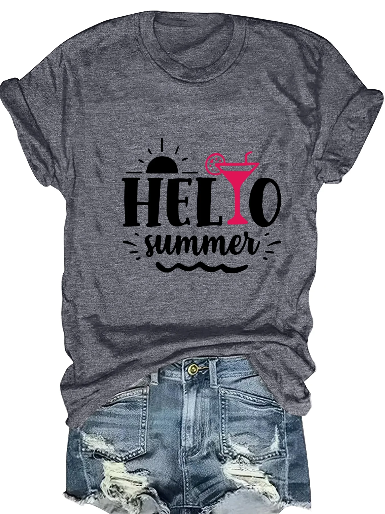 

Модная женская футболка с круглым вырезом и короткими рукавами, с принтом в виде букв, повседневный удобный женский топ