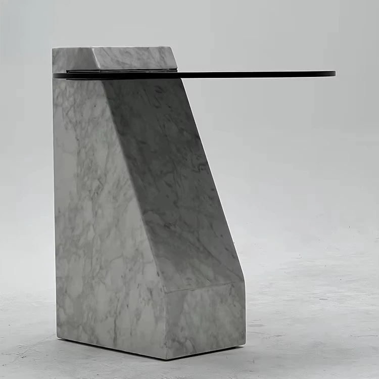 yr-Modern Italian Luxury Glass Console Table Style for Living Room or Hotel for Balcony Access Home Use Coffee Table-