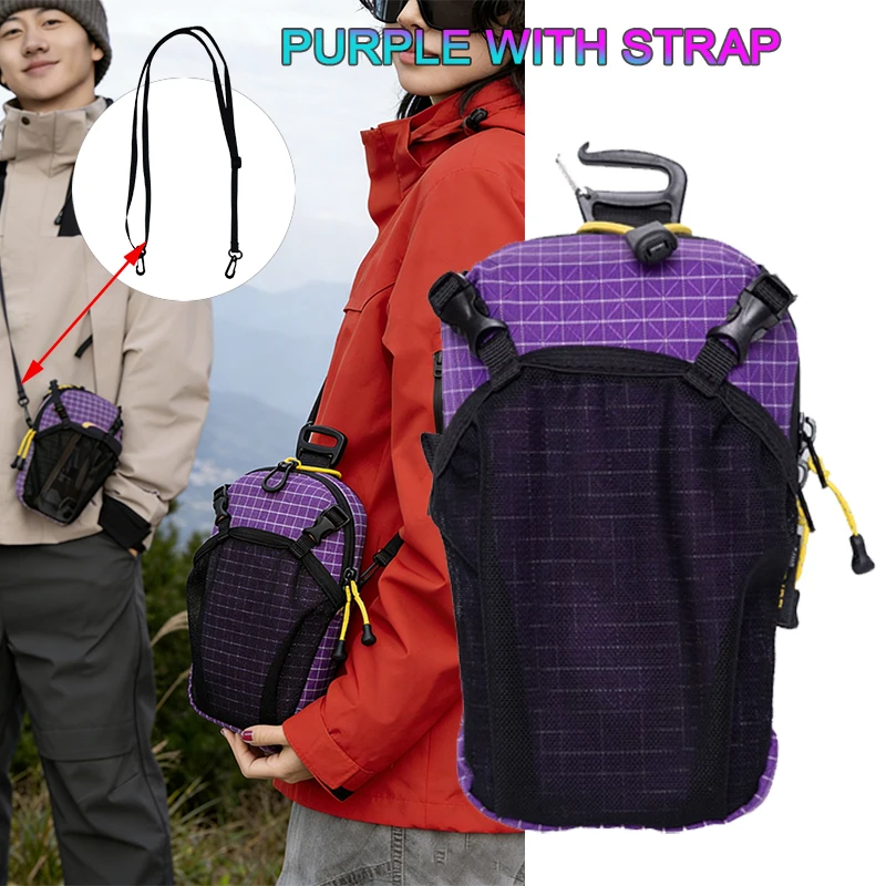 

New Water Bottle Holder Bag Phone Pocket and Quick-Adjust Strap Waterproof 420D Nylon for Cycling Hiking Camping Essentials