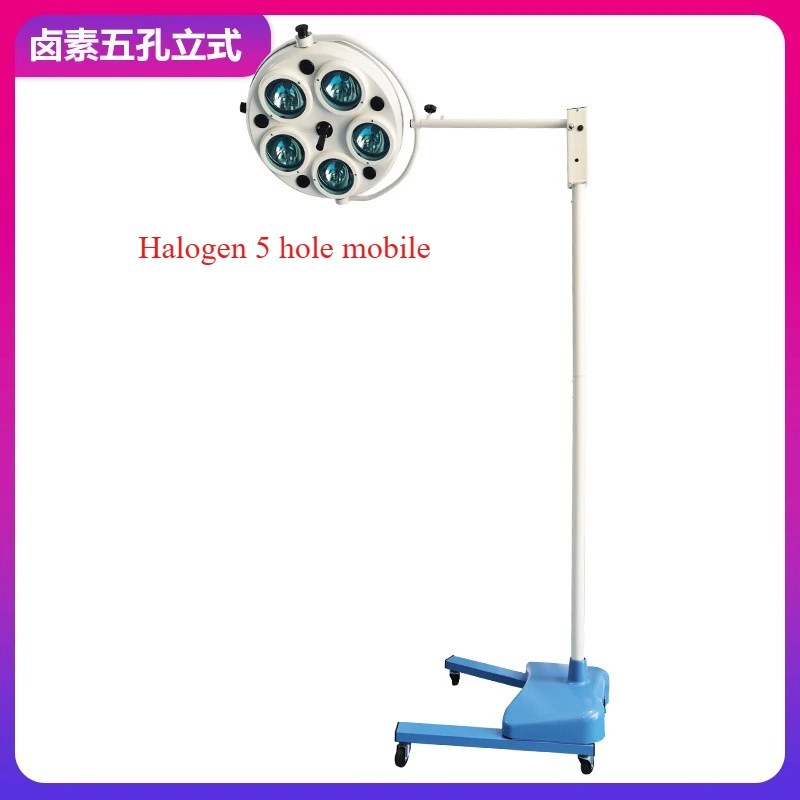 Halogen 5 Hole Mobile Shadowless Surgical Lamp Operating Lamp Hospital Light Medical Equipment Theatre Lamp Ceiling Mounted