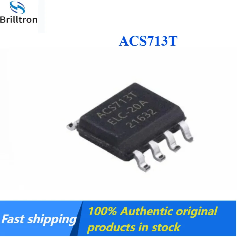 10-30PCS NEW ACS713ELCTR-20A-T ACS713T Current Sensor Chip SOP8 Brand New Original Stock Available, Fast Shipping.