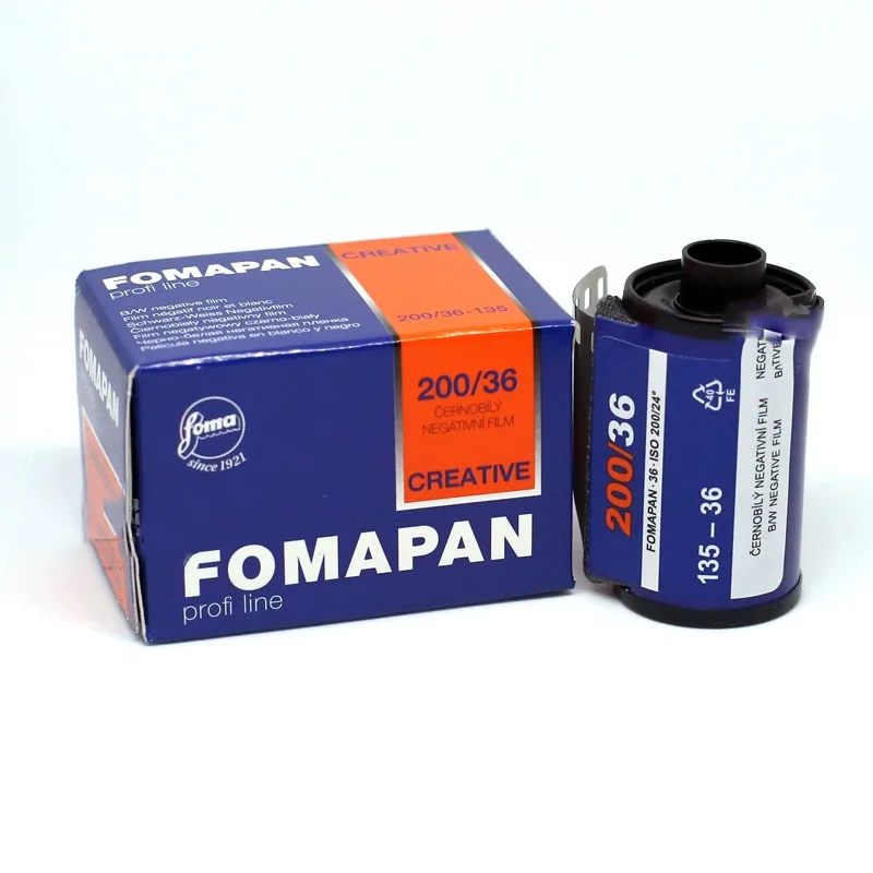 1-10 لفة جديدة Fomapan Classic 200 135 أبيض وأسود 36 التعرض لكل لفة فيلم لكاميرا فيلم Kodak M35/H35/F8/F9/M38 Fujifilm
